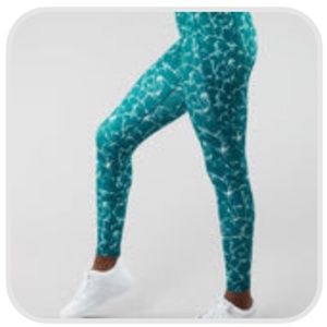 BuffBunny Limitless Legging - Reflection Print Teal